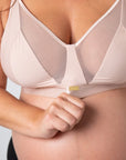 Flawless Full Cup Plunge Nursing Bra - Cashmere