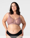 Flawless Full Cup Plunge Nursing Bra - Rose Dust