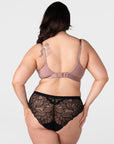Flawless Full Cup Plunge Nursing Bra - Rose Dust