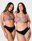 Flawless Full Cup Plunge Nursing Bra - Rose Dust