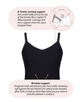 My Necessity FlexFit Nursing Camisole - Black