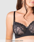 Temptation Full Cup Nursing Bra - Black