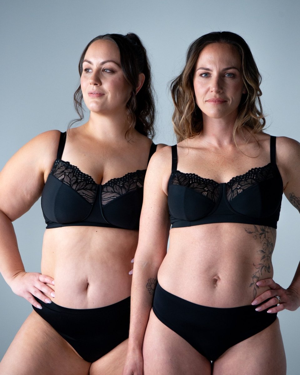 Luxe Wirefree Full Cup Bra - Black