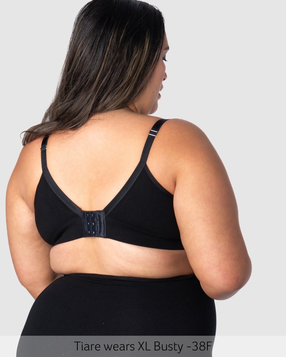 Caress FlexFit Nursing Bra - Black Busty