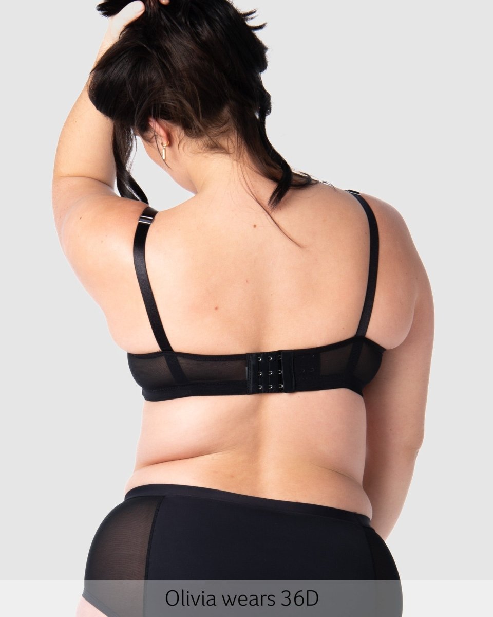 Enlighten Balconette Nursing Bra - Black