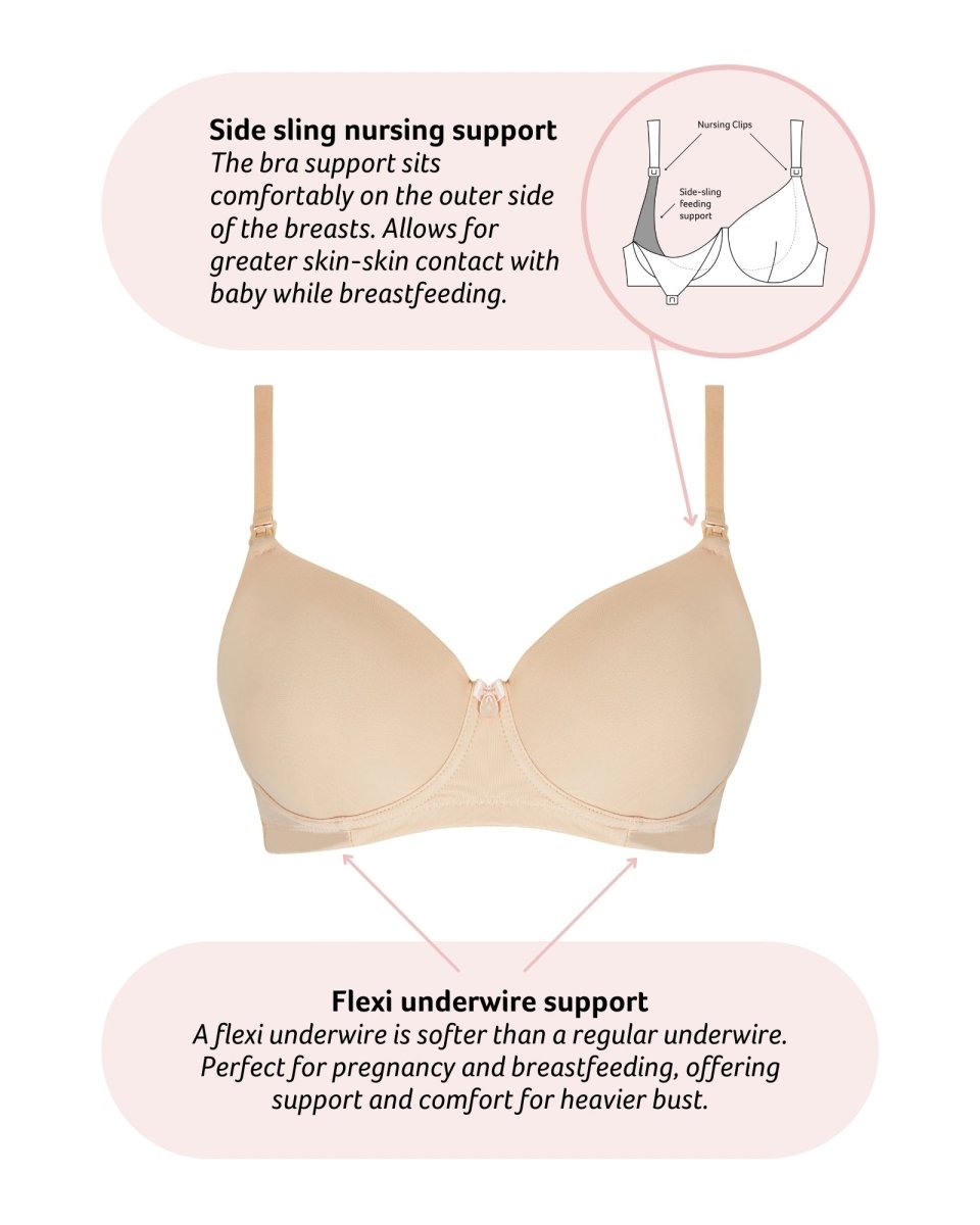 Forever Yours T-Shirt Nursing Bra - Frappe