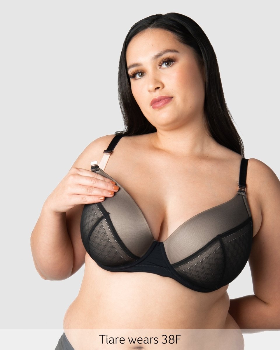 Lunar Eclipse T-Shirt Nursing Bra - Black