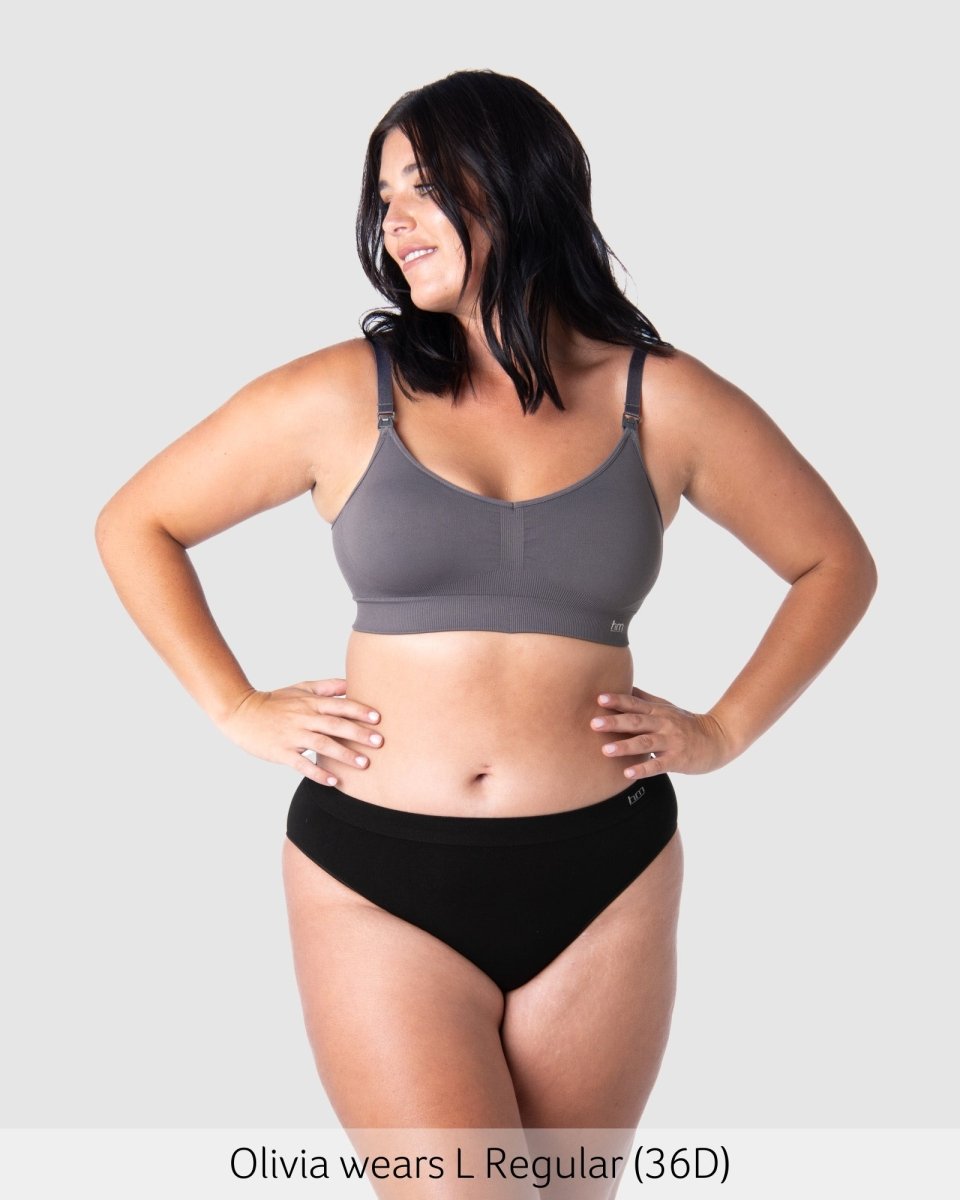 My Necessity Wirefree Nursing Bra- Slate