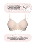 Obsession T-Shirt Nursing Bra - Cashmere
