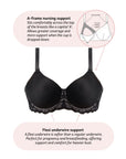 Soutien-gorge d'allaitement Obsession - Noir