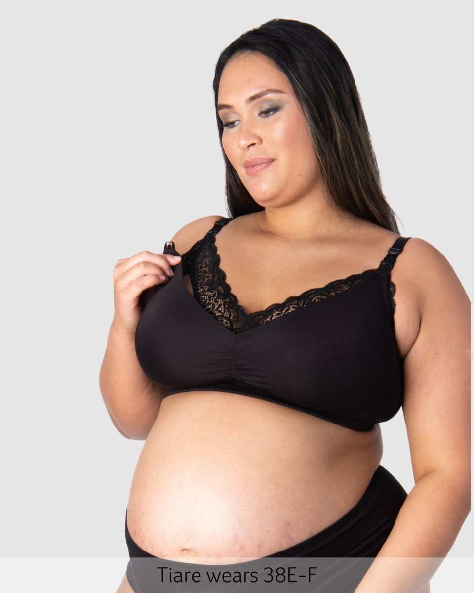 Soutien-gorge d'allaitement en bambou Serenity - Noir