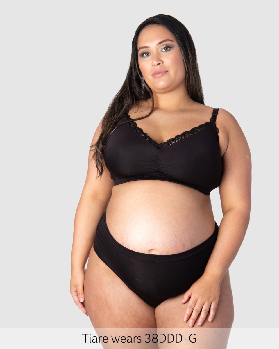 Soutien-gorge d'allaitement en bambou Serenity - Noir