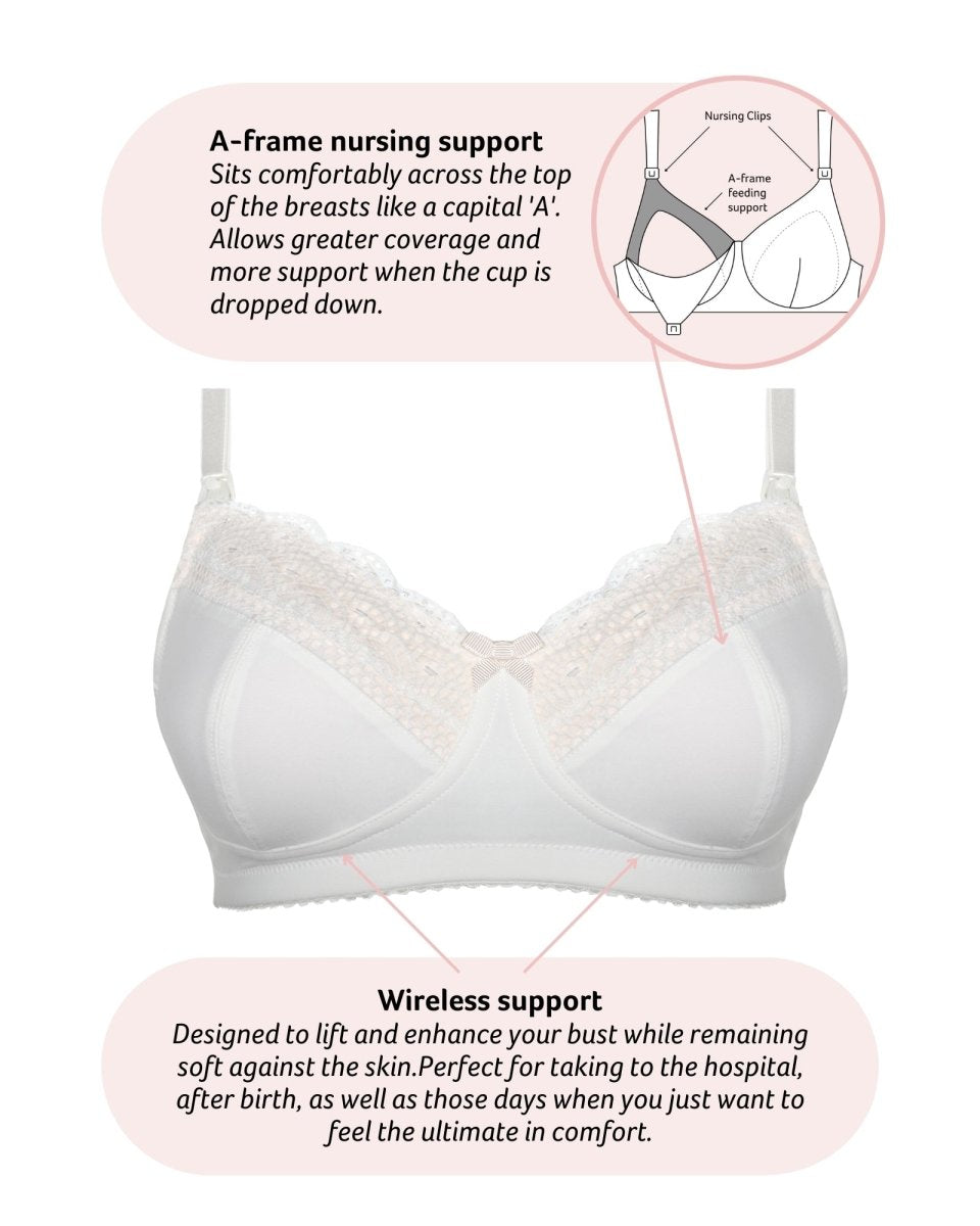 Show Off Full Cup Nursing Bra - Ivory