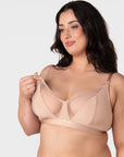 Flawless Full Cup Plunge Nursing Bra - Cashmere