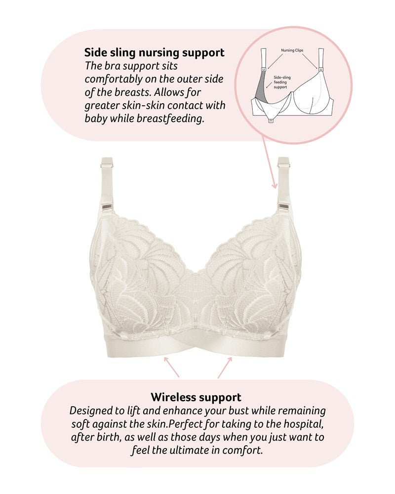 Warrior 2.0 FlexFit Nursing Bra - Ivory