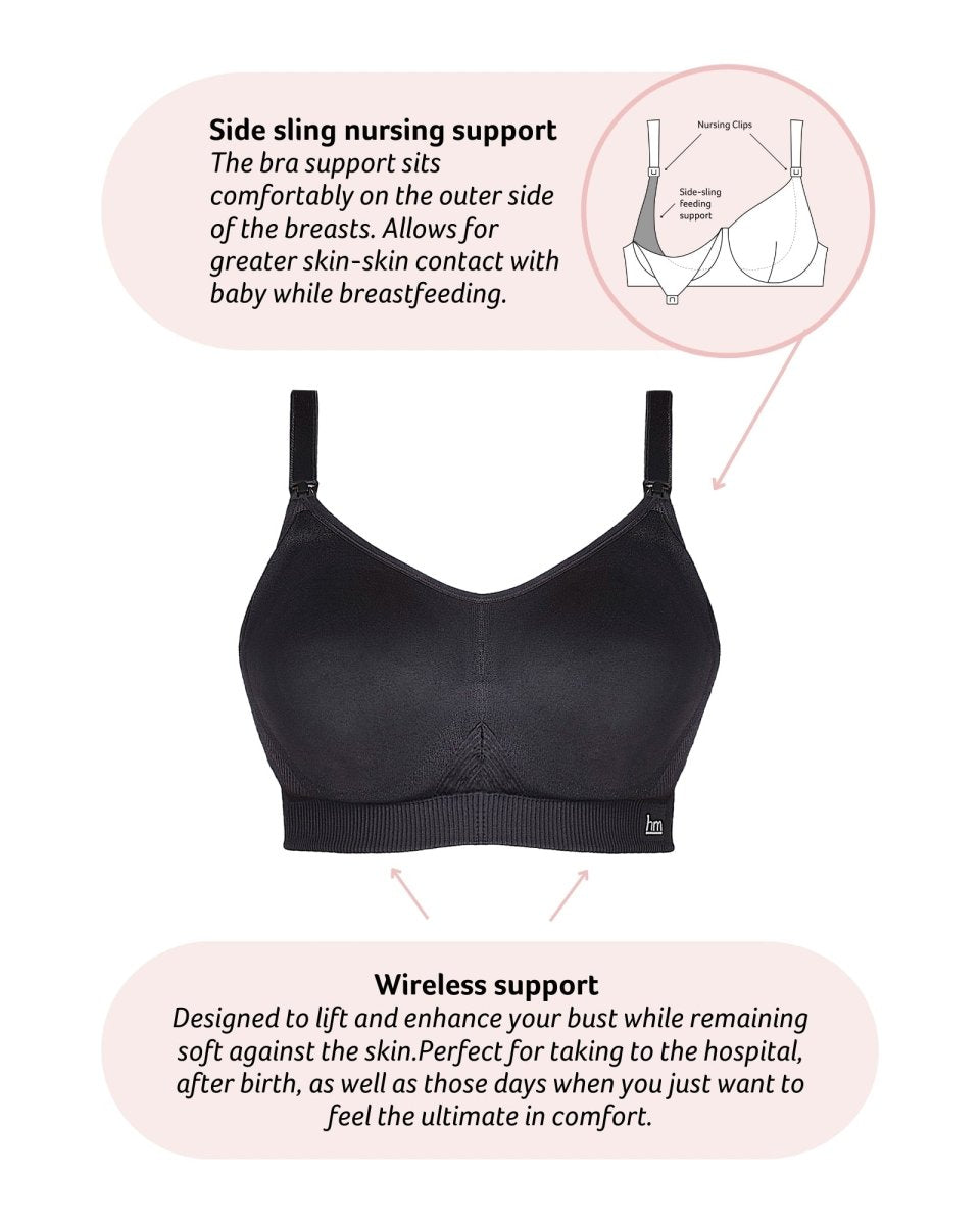 My Everyday FlexFit Nursing Bra - Black Busty