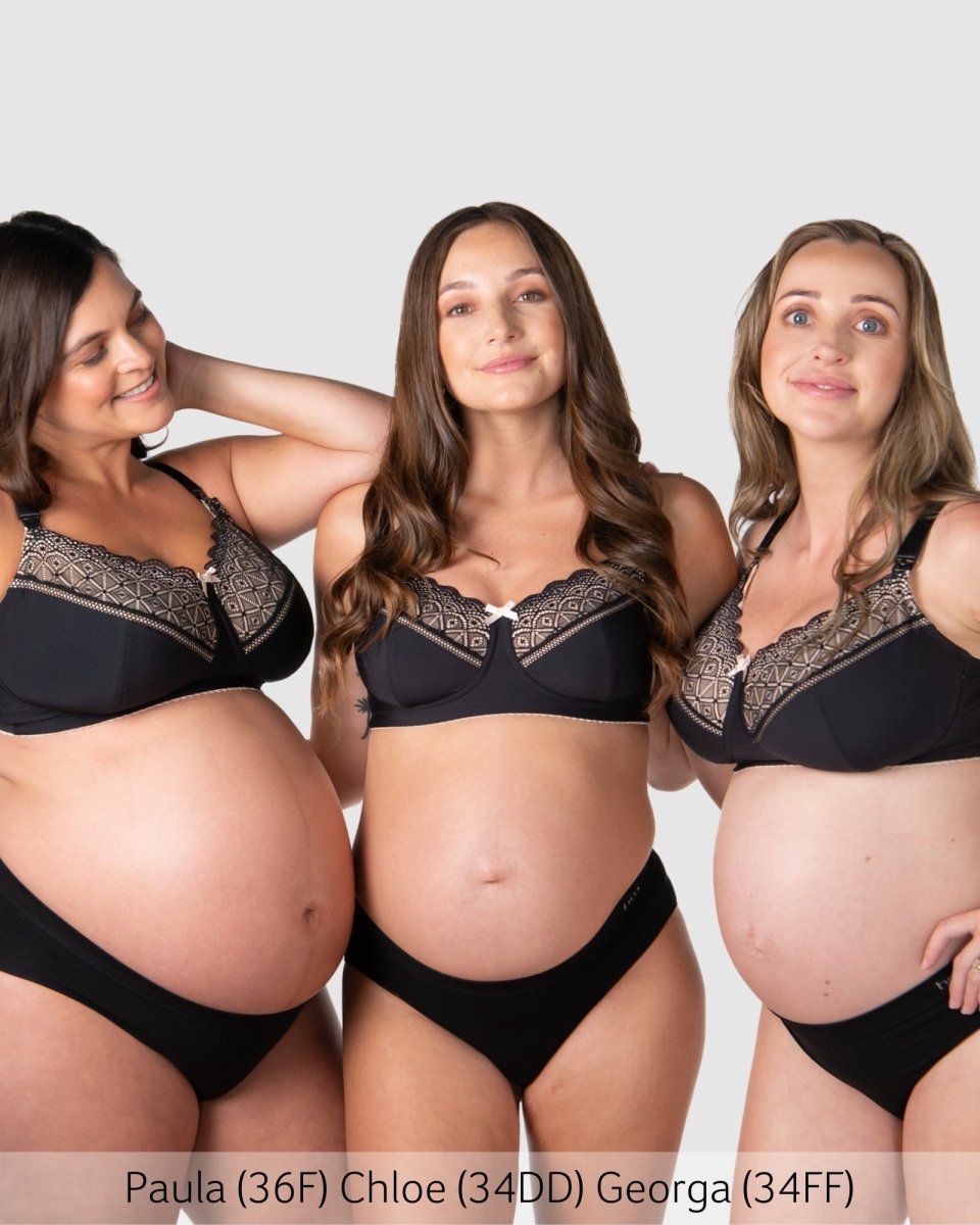 Show Off Full Cup Nursing Bra - Black