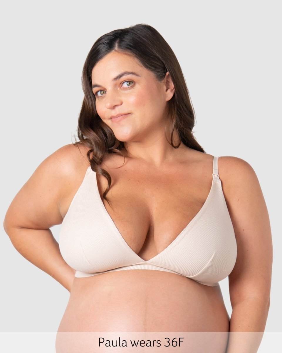 Solace Triangle Nursing Bra - Oat