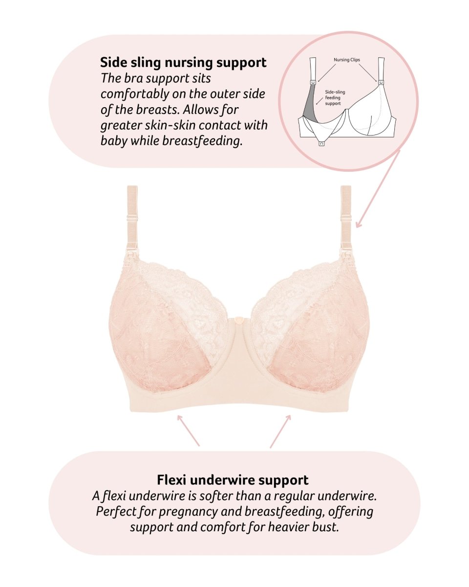 Soutien-gorge d'allaitement emboîtant Temptation - Poudre