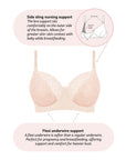 Soutien-gorge d'allaitement emboîtant Temptation - Poudre
