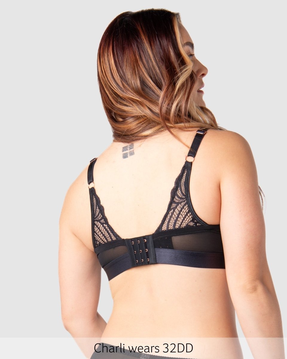 Warrior Plunge 2.0 Nursing Bra - Black