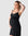 Dream Nightie Black Multifit Regular - Front View - Maternity & Nursing Night Dress with Built-in Bra - Hotmilk Lingerie