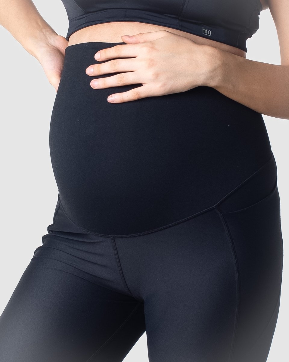 Focus Black Maternity Sports Leggings - Hotmilk Lingerie