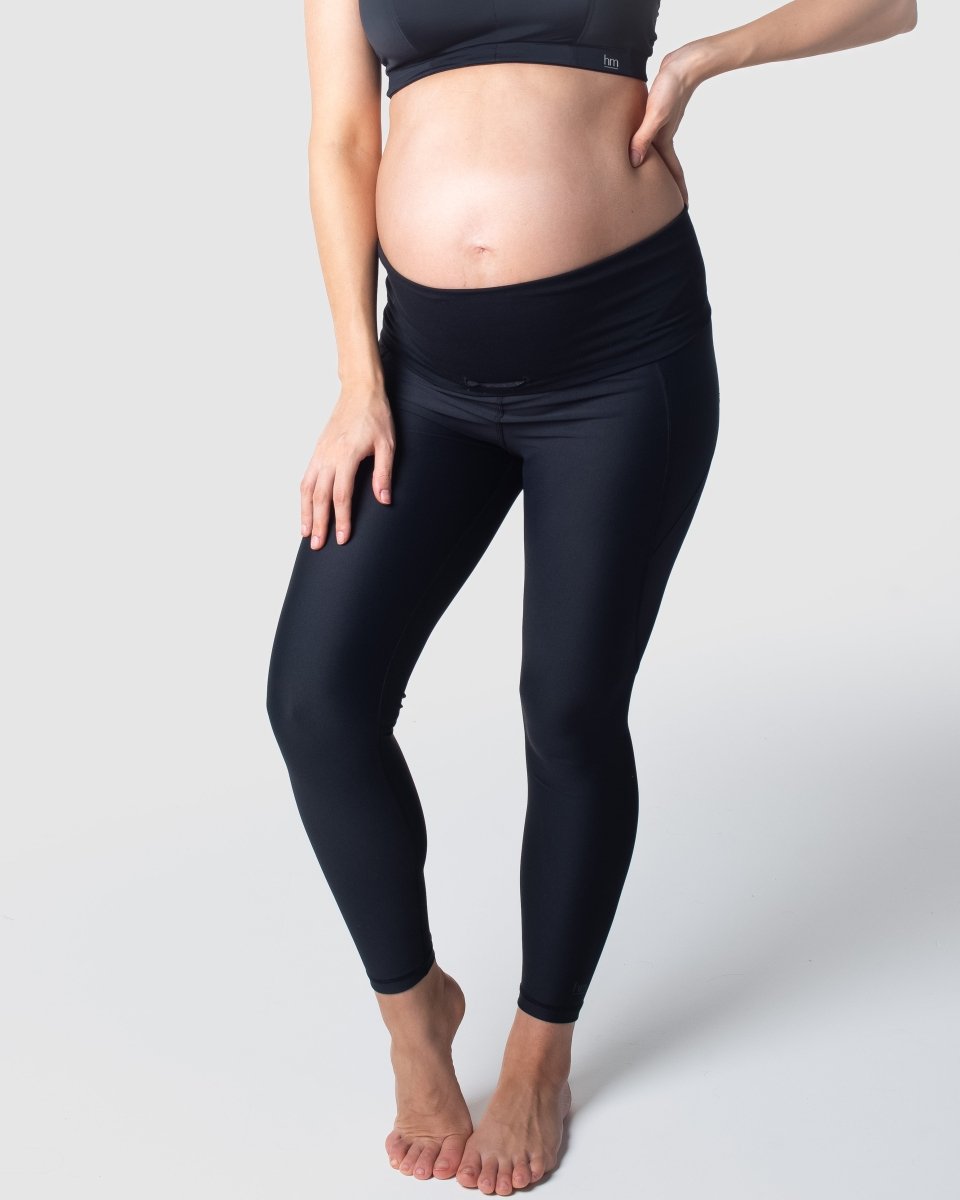 Focus Black Maternity Sports Leggings - Hotmilk Lingerie