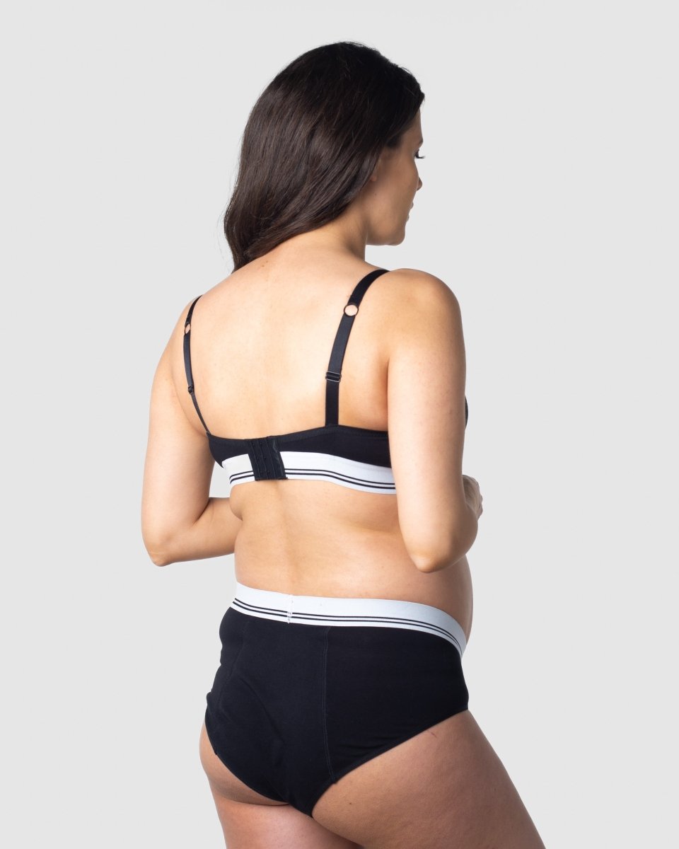 Icon Cotton T-shirt Nursing Bra - Black - Hotmilk Lingerie