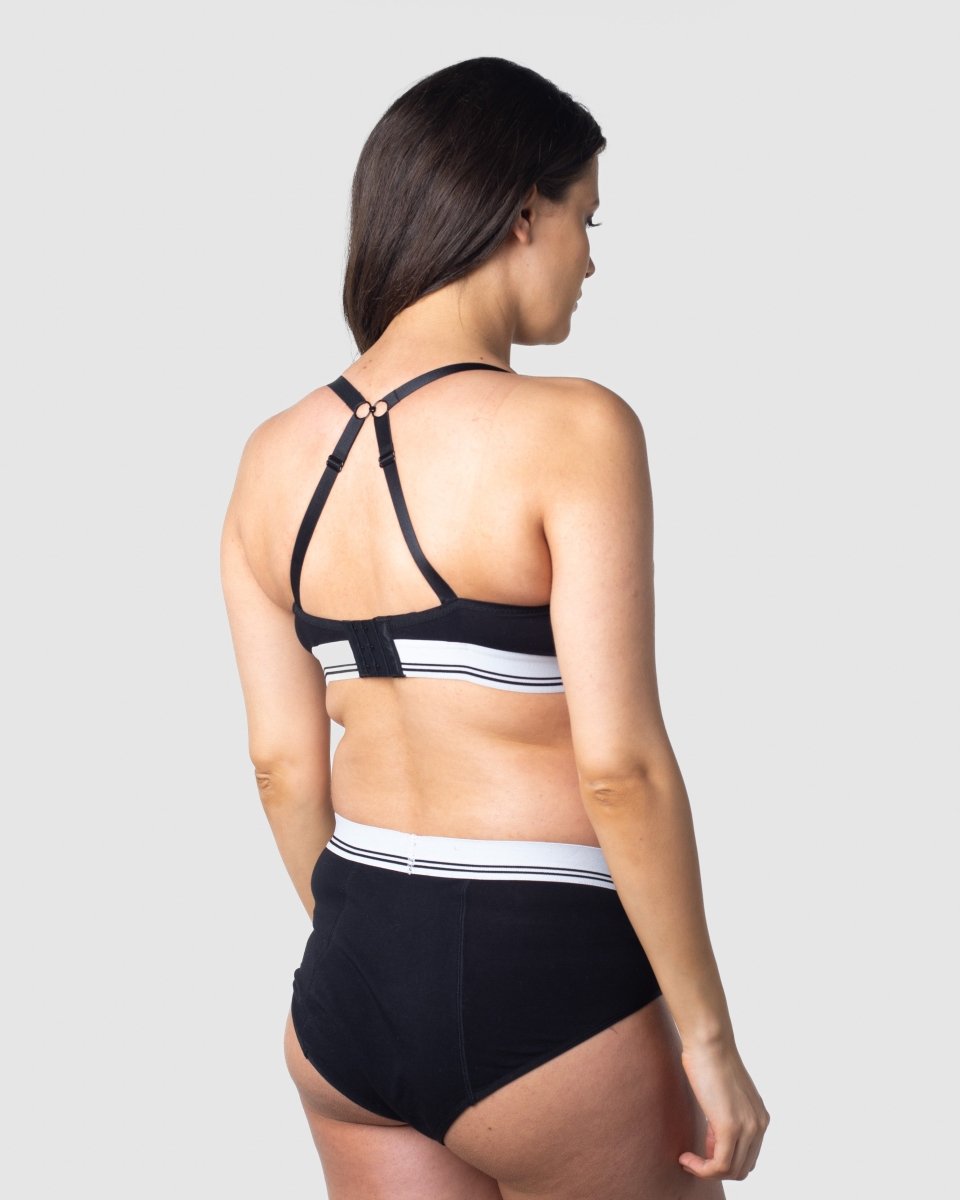 Icon Cotton T-shirt Nursing Bra - Black - Hotmilk Lingerie