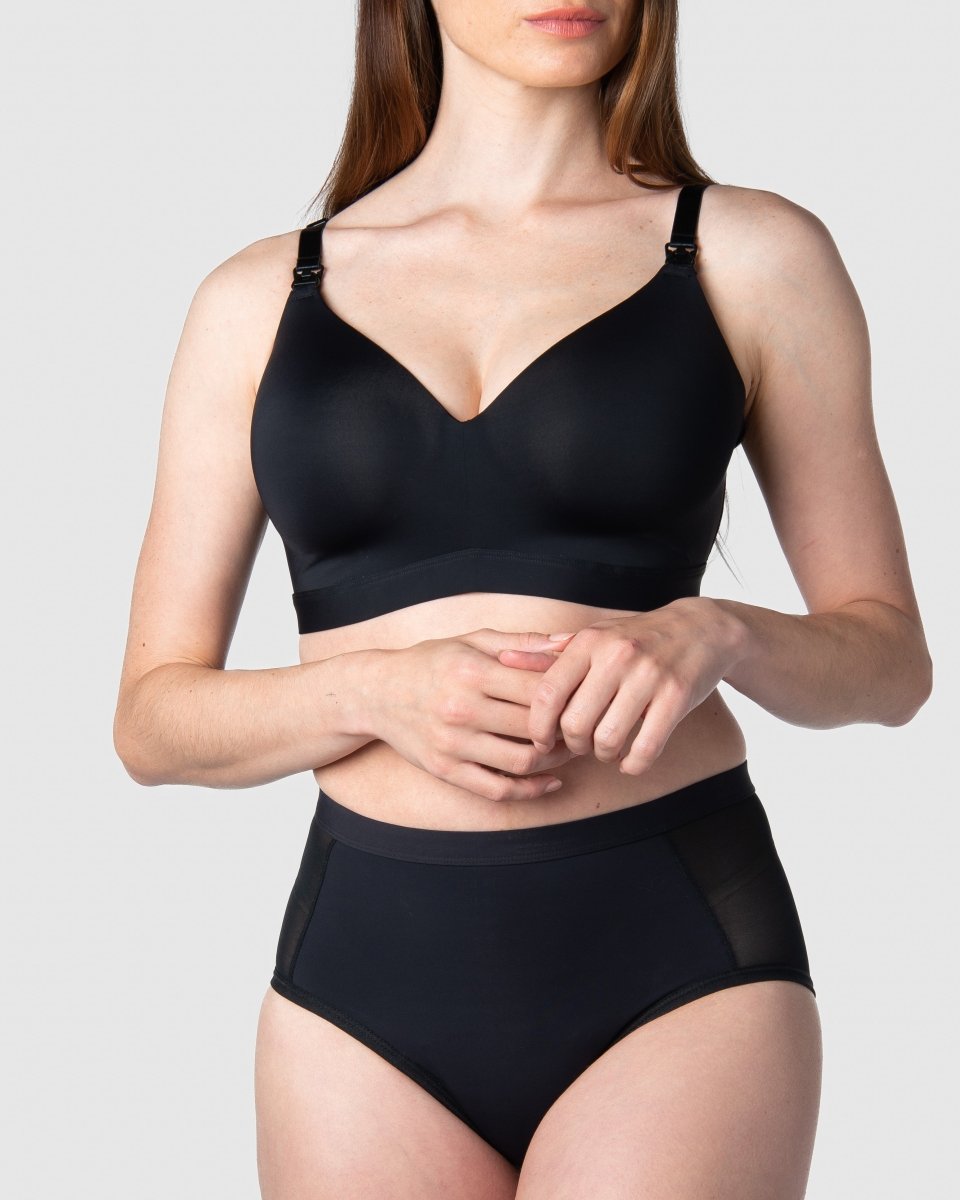 Limitless Black Heavy Leakproof Hi Brief - Hotmilk Lingerie