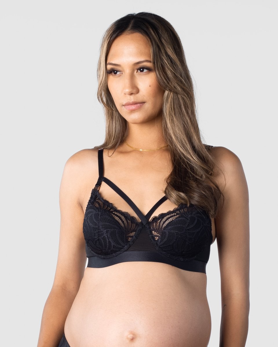 Warrior Balconette Nursing Bra - Black - Hotmilk Lingerie